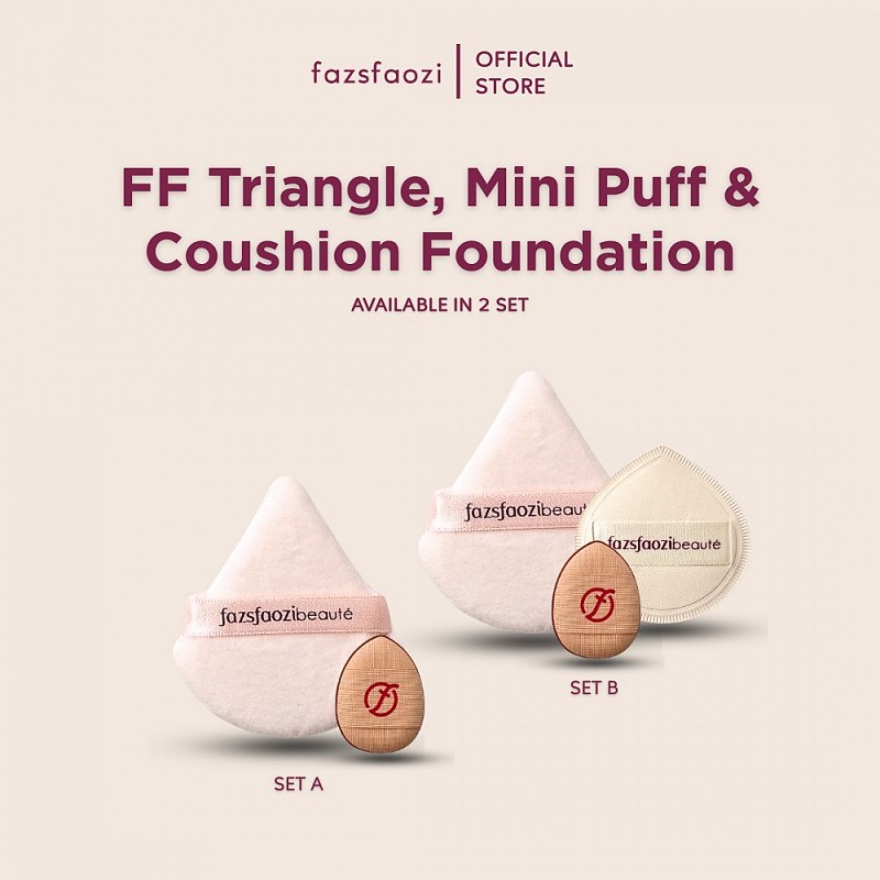 SET TRIANGLE PUFF & MINI PUFF